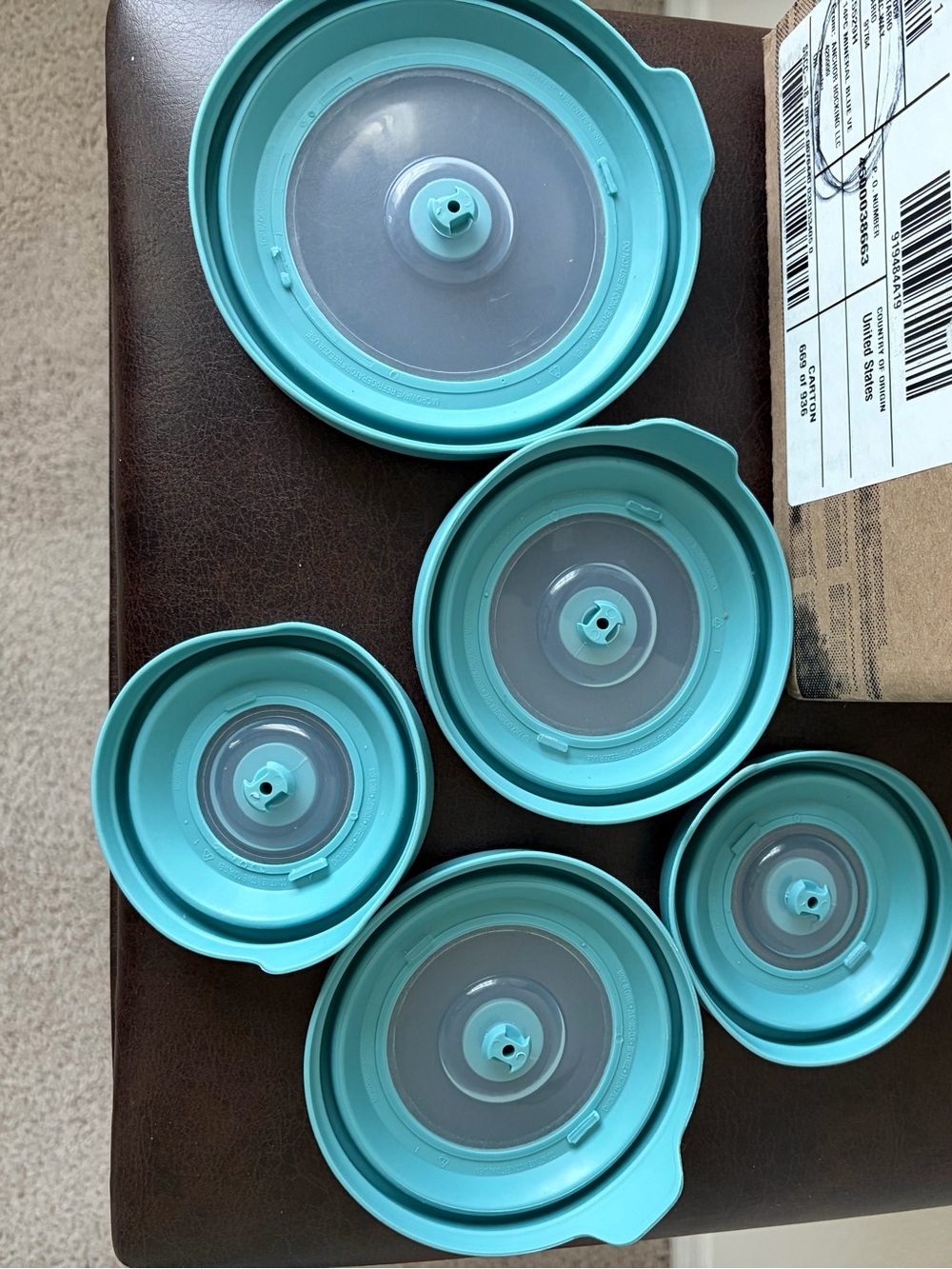 Anchor Hocking 14 pc Glass Food Storage Bowls with True Seal Lids Blue NIB - Picture 3 of 8